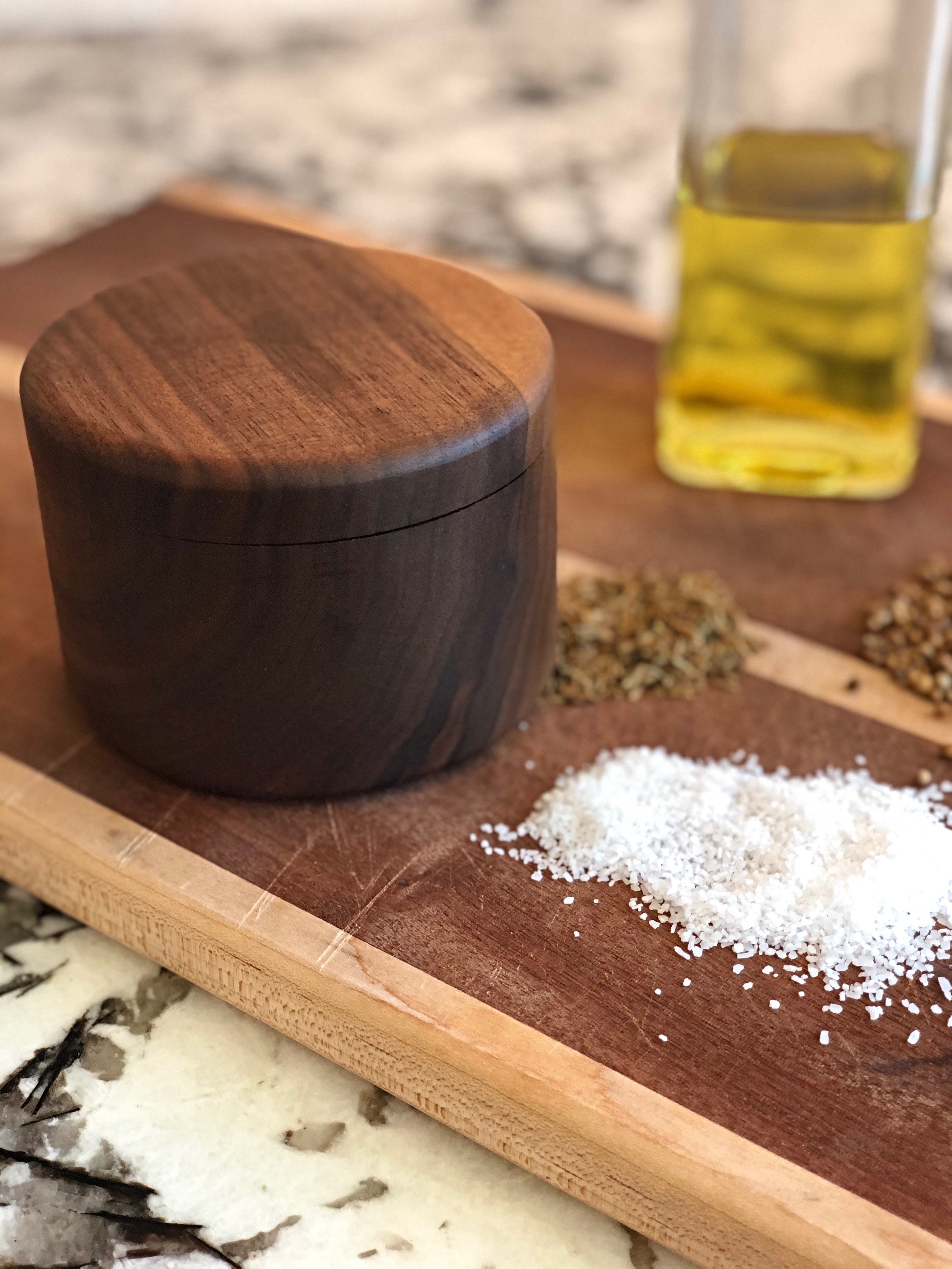 Wooden Salt and Pepper Box/Cellar Without Divider, Spice Box, Wooden