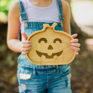 Wooden Personalization Child Plate, Kids Plate, Kids Snack Dish, Baby First Plate, Animal Face Plate, image 10