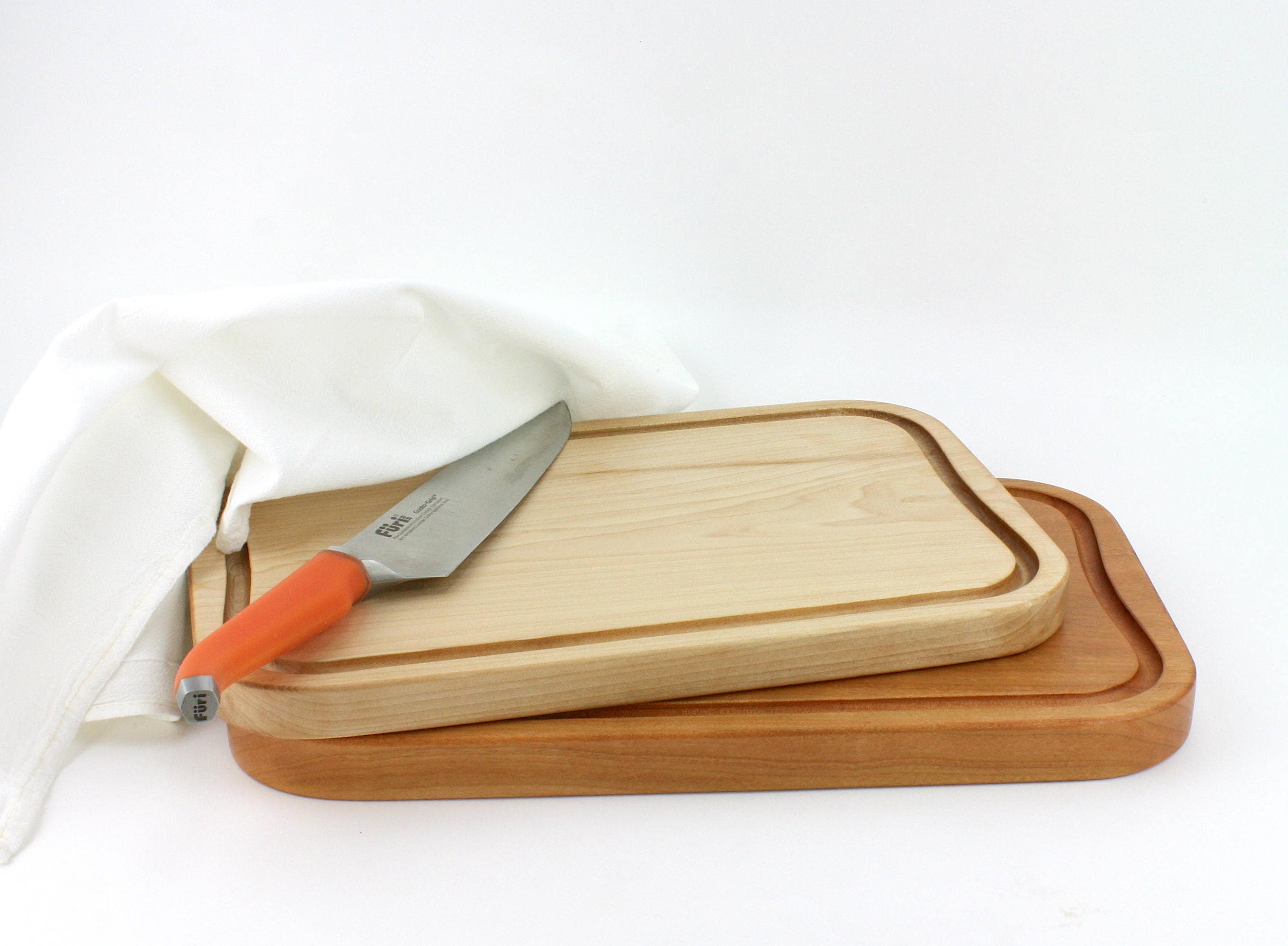 Maple Cutting Board, Meat Carving board, Wooden Steak Plates / Serving