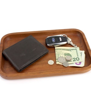 Wooden Valet Tray, Jewelry Tray, Display Tray, Trinket Tray, Serving Tray, Catch All Tray, Food Safe, Café Tray image 3