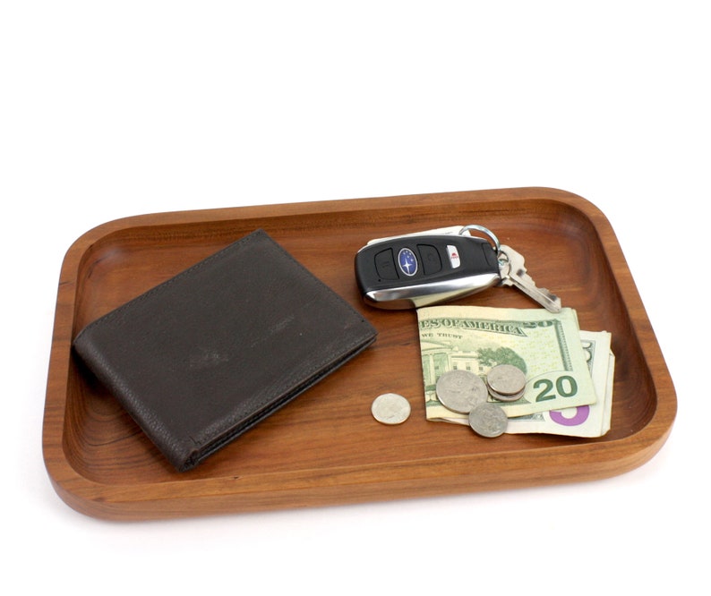 Wooden Valet Tray, Jewelry Tray, Display Tray, Trinket Tray, Serving Tray, Catch All Tray, Food Safe, Café Tray image 3