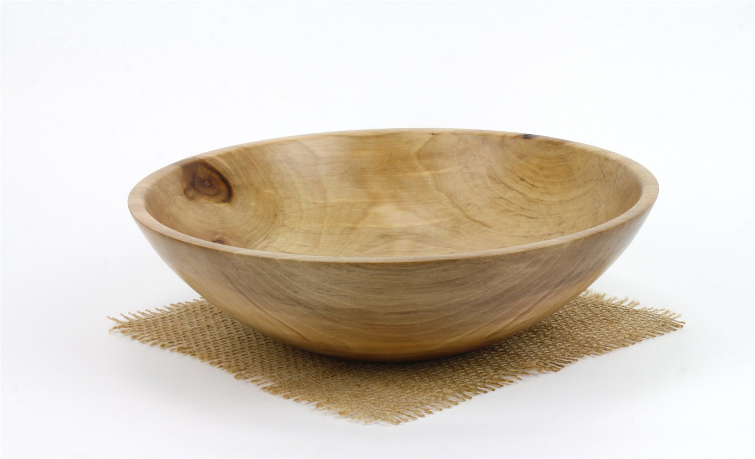 Wooden 11 Sweet Gum Salad Bowl / Wooden Serving Dish / Pasta Bowl