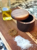 Wooden Salt and Pepper Box/Cellar Without Divider, Spice Box, Wooden Spice Bowl, Rustic Cellar, Kitchen decor, Salt keeper,spice bowl