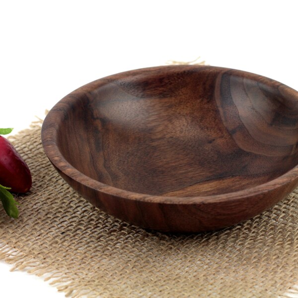 Small Wooden Walnut Bowl / Wood Dish / Candy dish