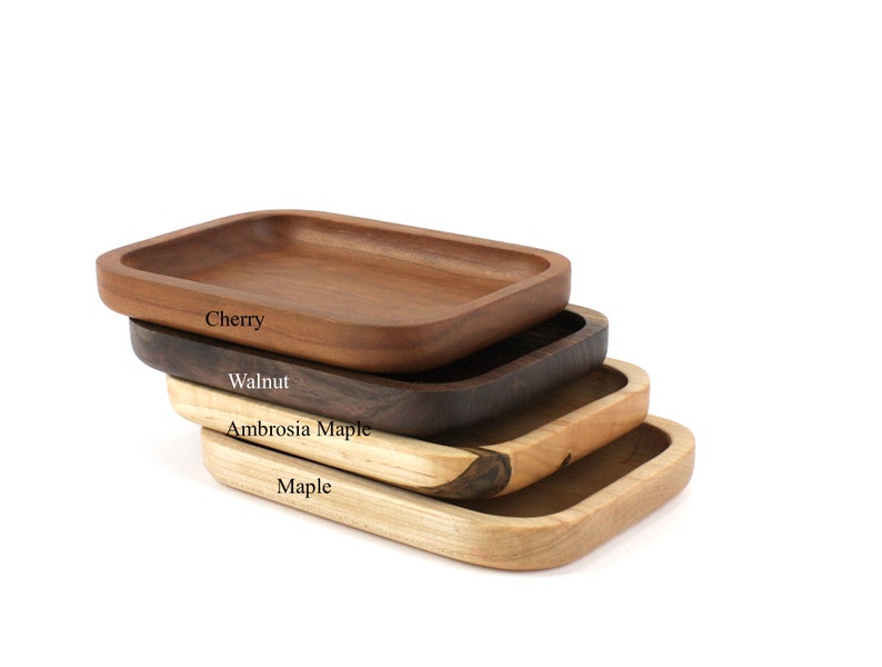 Wooden Valet Tray, Jewelry Tray, Display Tray, Trinket Tray, Serving Tray, Catch All Tray, Food Safe, Café Tray image 4