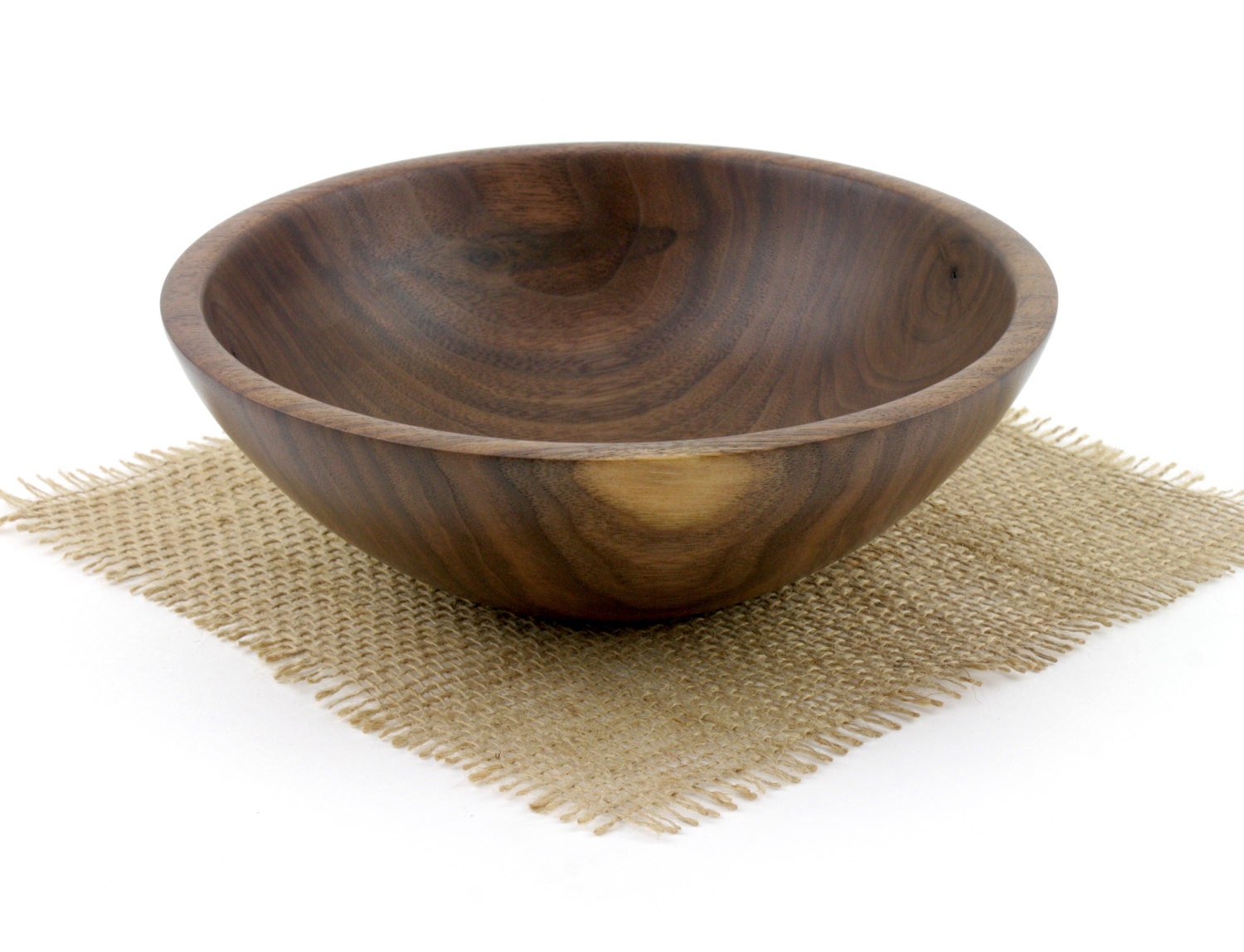 Walnut Bowl, Deep Walnut Fruit Bowl, Serving Dish, Wooden Candy bowl