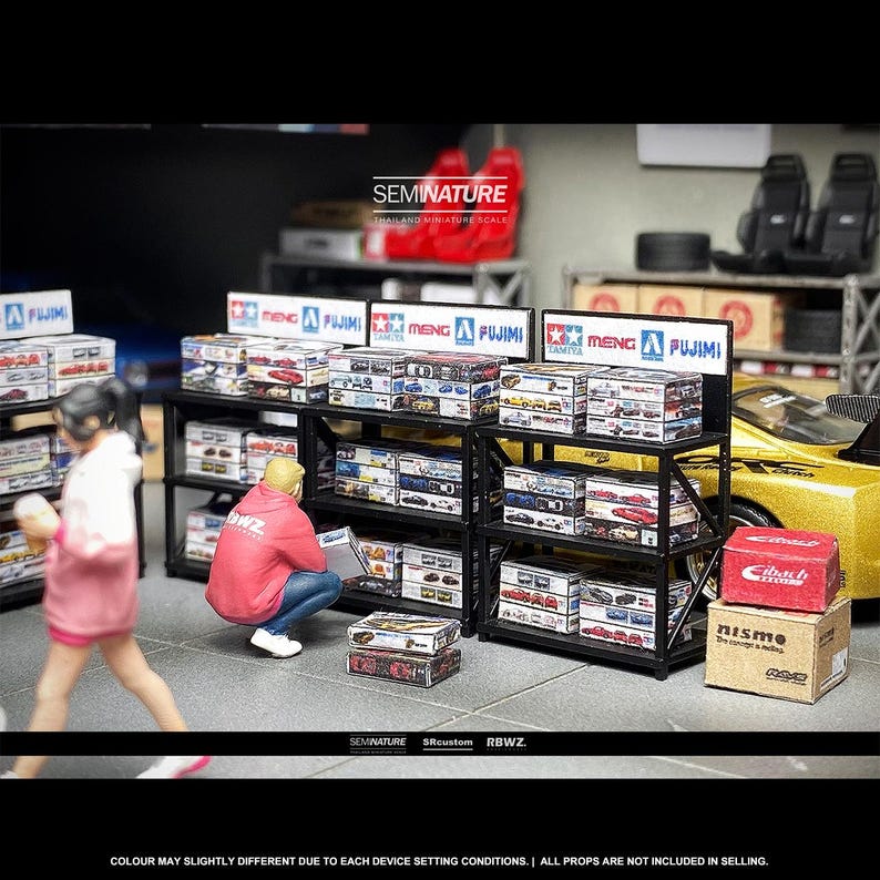 Display Box Scale Model 1/64 Scale Diecast Model Box Shelf: Miniature Diorama Display - Etsy