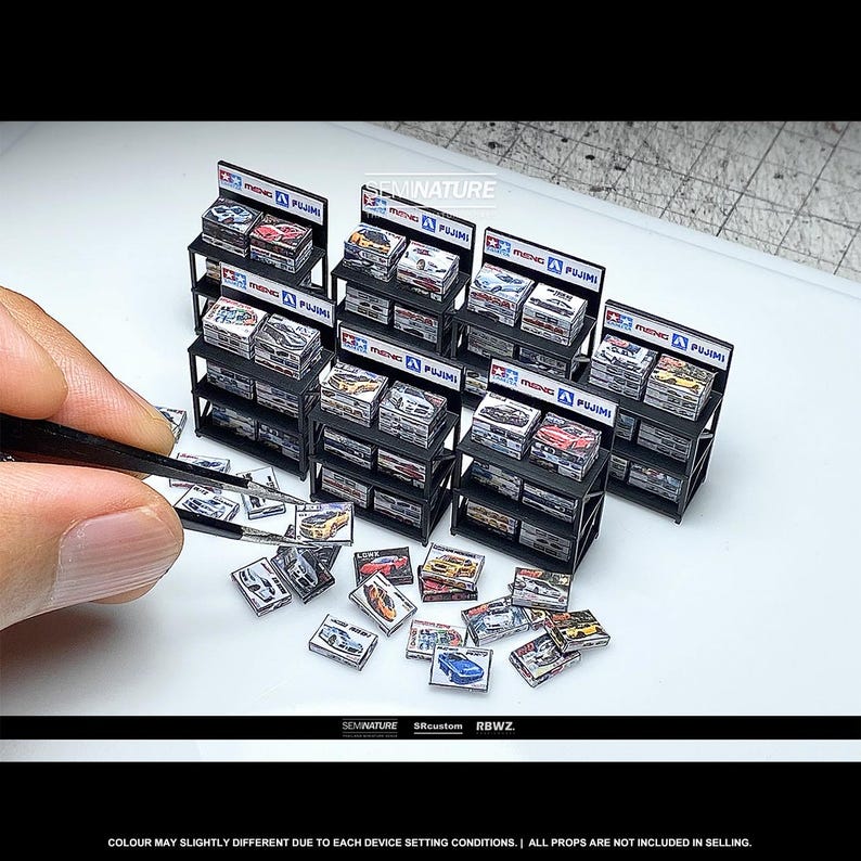 Display Box Scale Model 1/64 Scale Diecast Model Box Shelf: Miniature Diorama Display - Etsy