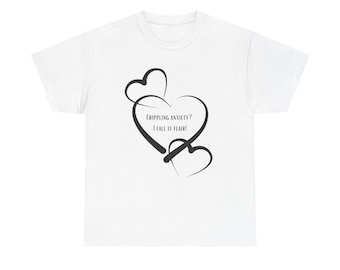 Anxiety Awareness Funny Unisex Tee, T-Shirt Gift for Mental Health Advocate, Stress Relief Shirt, Graphic Anxiety Tee, Sarcastic Unisex