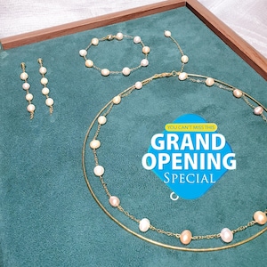 Starry Sky Pearl Jewelry Set Sparkling. TideLore. Sparkling