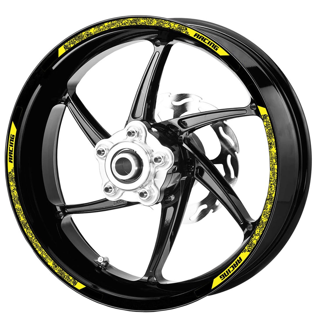 Decalart Kit 14 Stickers Rims Wheels Stripes Thread Motorcycle Graffiti ...