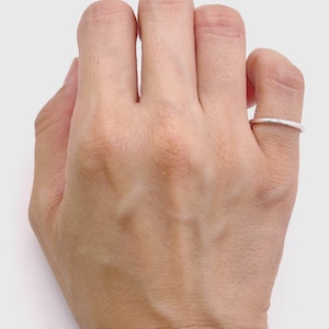 1.5mm Thin Band,Handmade Sterling Silver Stacking Ring,Handmade in USA