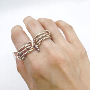 Half Round 14K Gold Filled Connect Ring, Stacking Ring, Interlocking Ring