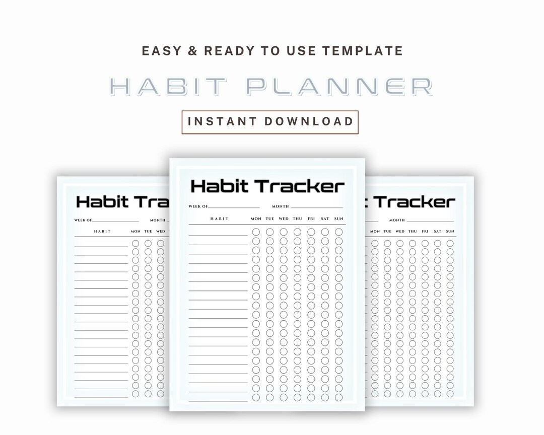 Daily Habit Planner for Building Routines, Tracking Progress, and ...