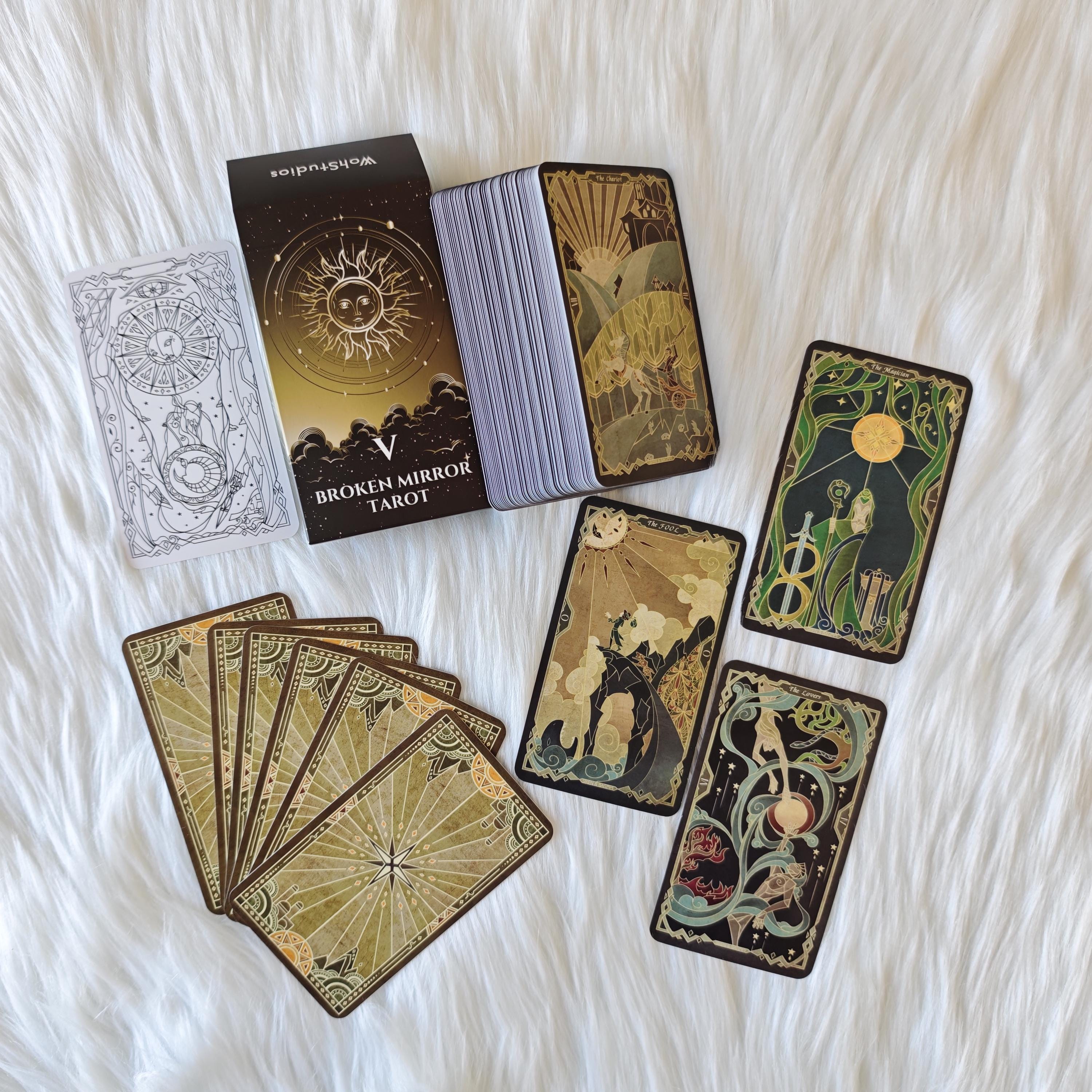 Stained Glass Tarot Deck – Broken Mirror V Collector Rider Waite
