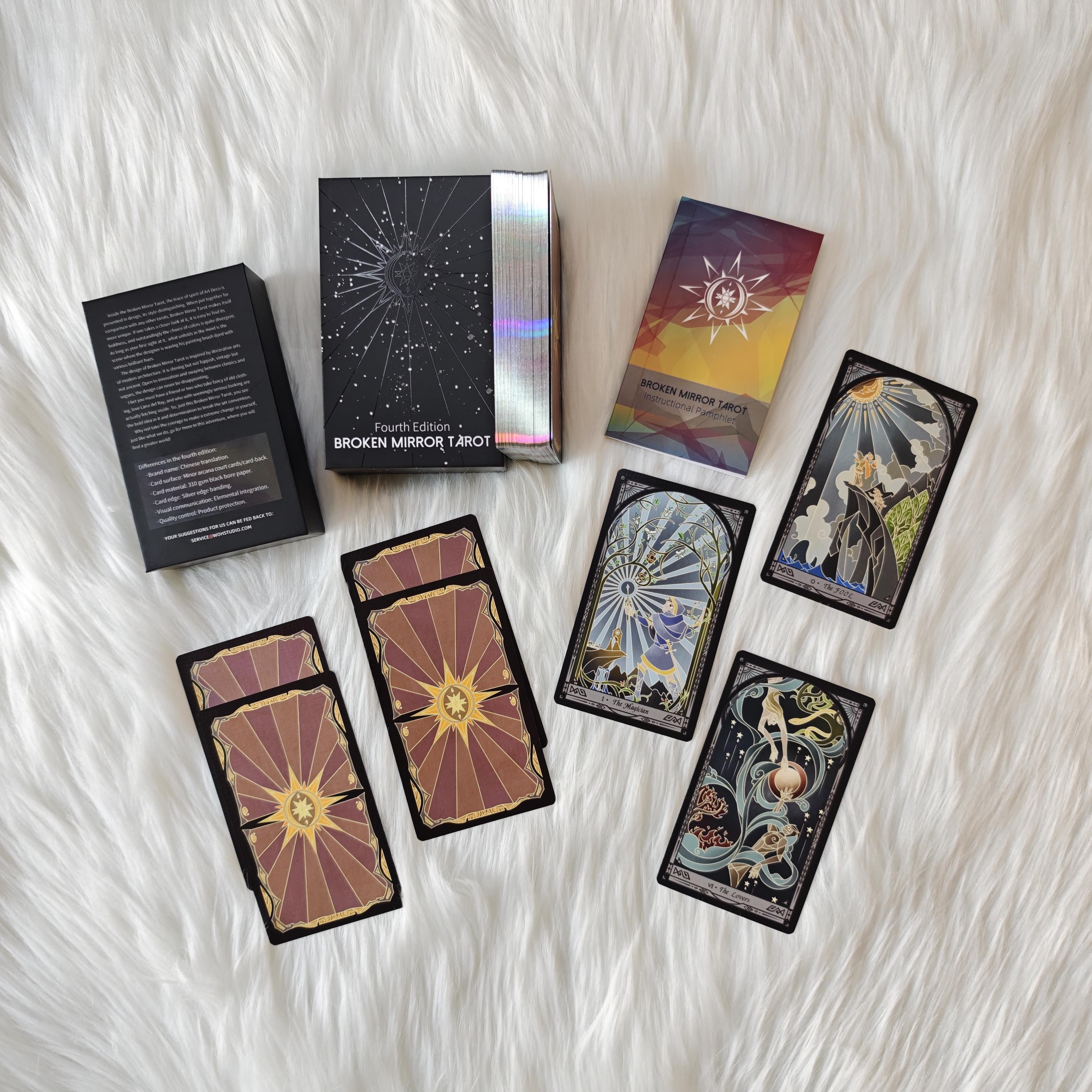 Stained Glass Tarot Deck – Broken Mirror Tarot IV Rider Waite - Etsy