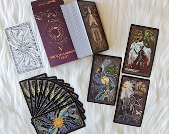 Stained Glass Tarot Deck – Broken Mirror V Classic Rider Waite
