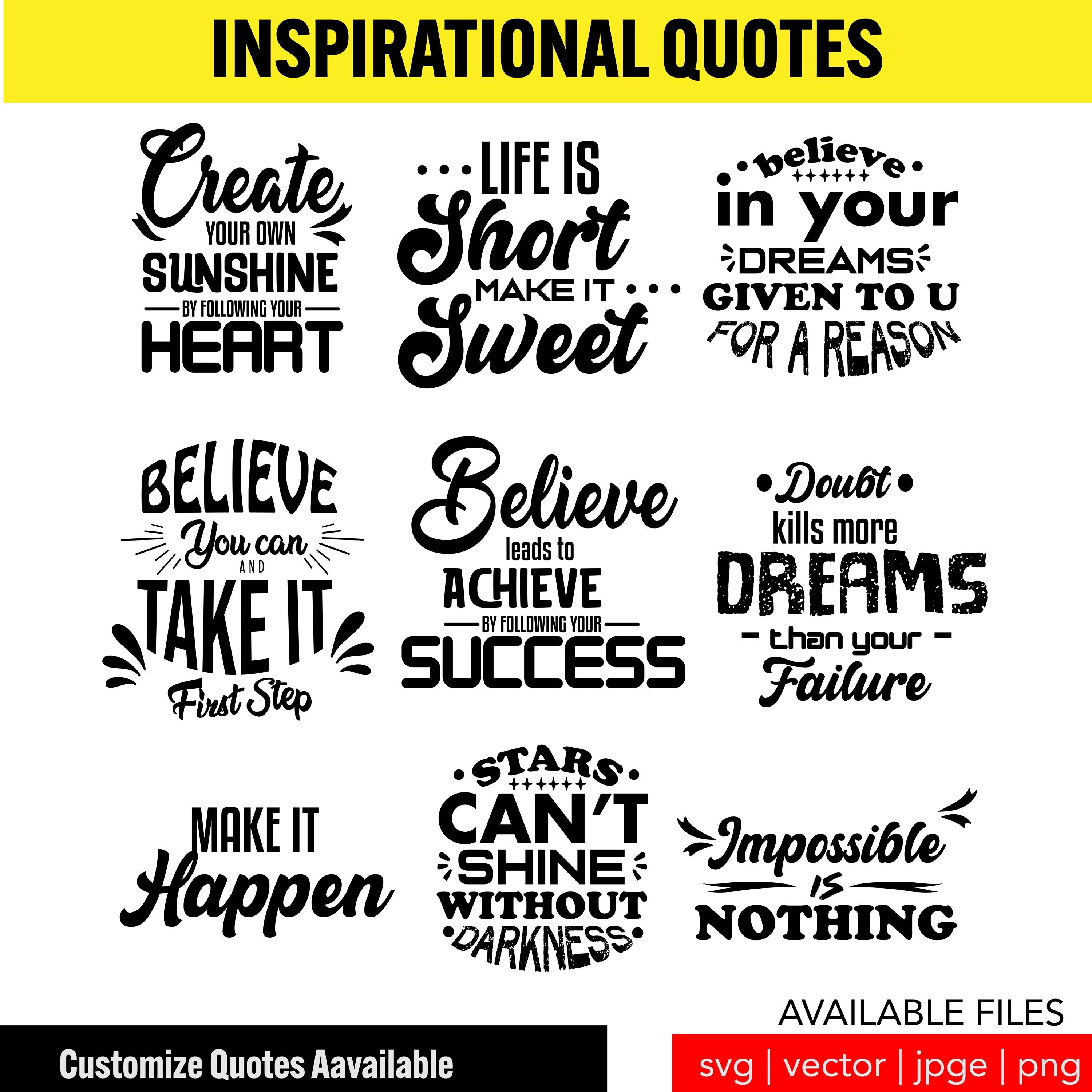 Inspirational Quote Prints | Motivational Wall Art | Digital Download ...