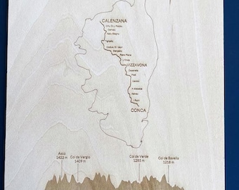 GR20 , corse, en bois, gravé, cadeau idéal pour sportif randonneur, peut être personnalisé