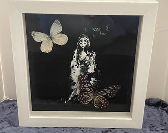 The Corpse Bride Inspired double Butterfly Decor