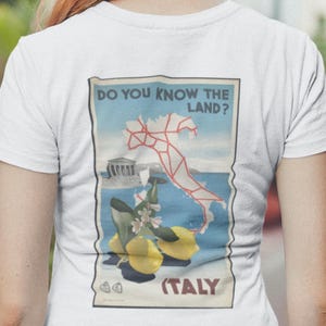 Camiseta con gráfico vintage de Italia / Camiseta de viaje unisex / Regalo para amantes de Italia / Camiseta retro de vacaciones / Camiseta de recuerdo turístico italiano