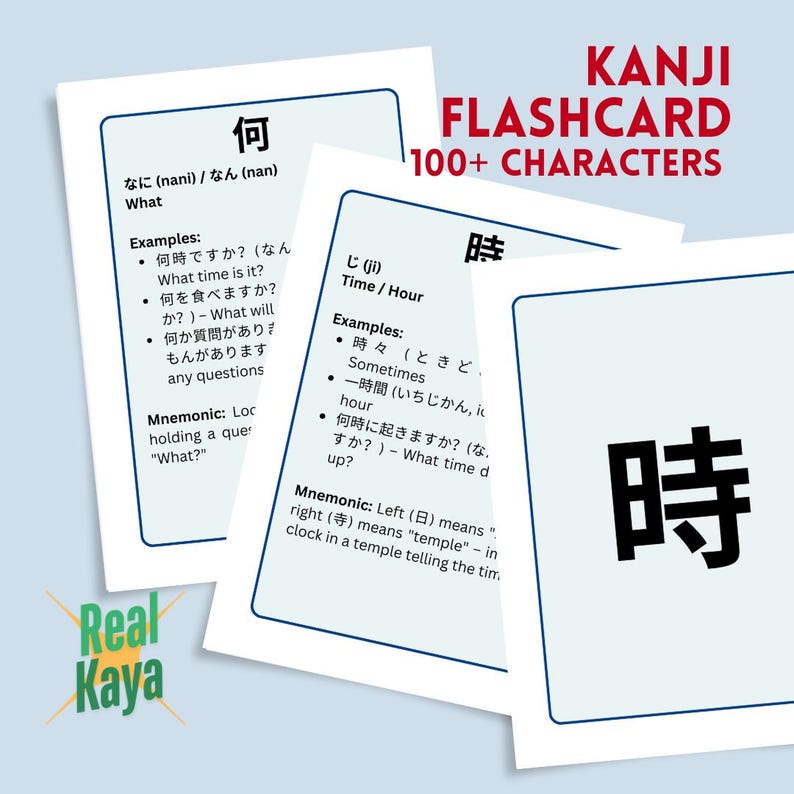 Learn Japanese the Easy & Fun Way – JLPT N5 Flashcard Bundle - Etsy