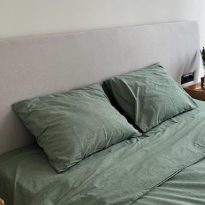 Soft Cotton Pillowcases, Washed Natural Pillow Covers for Cozy Bedding, Set of 2 Cotton Body Pillow Cases