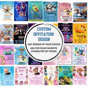 Custom Invitation, Made To Order Invitation, Customized Digital Birthday Invitation, Personalized Invitation Instant Download