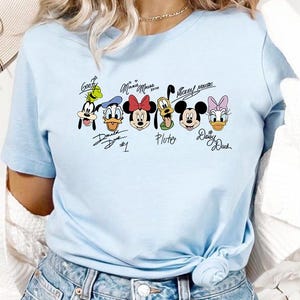 Mickey and Friends Signatures Png, Disney World Png, Disneyland Png, Mickey and Co Disney Png Magical Kingdom