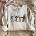 EMBROIDERED Mickey Mouse Friends Sweatshirt, Disney Characters Crewneck, Vintage Cartoon Sweater, Mickey Pluto Goofy Donald Shirt product logo