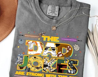The Dad Jokes Are Strong With This One Tee, Comfort Colors Fathers Day Shirt, Funny Retro Papa Gift, Vintage Husband Top, Cool Men Clothing