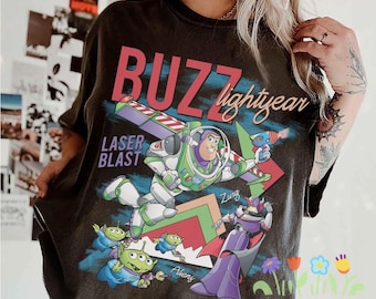 Retro Buzz Lightyear To Infinity And Beyond Shirt, Toy Story Pixar Disney Tee, Space Ranger Shirt, Disneyland Family Trip Matching
