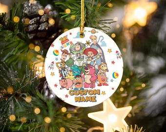 Personalized Toy Story Christmas Ornament, Toy Story Ornament, Buzz Lightyear Woody Ornament, Christmas Ornament, Kids Christmas 2025 Gift