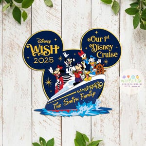 Personalized Our 1st Disney Cruise Ship Family Magnet, 1st Cruise Magnet For Cruise Ship Magnet Cruise Door Magnet Disney Cruise Magnet DCL