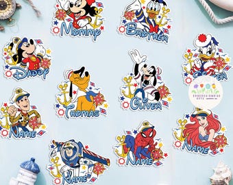 Characters Magnet Personalized Cruise Door Magnets  Cruise 2025 magnet, Family Cruise door magnet decor  Cruise Magnet