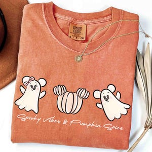 Coquette Bow Disney Spooky Season Shirt, Disney Mickey Ghost Halloween Shirt, Magical Castle tee, Disney Halloween Party Shirt, Minnie Ghost