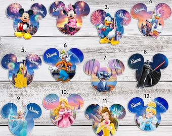 Personalized Cruise Magnet, Custom DCL Stateroom Door Decor, Mouse Ear Shape Character, Family Vacation Cabin, Name Plate, Magic Trip Sign