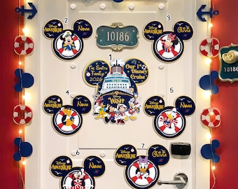 Custom Adventure Cruise Magnet, Personalized Stateroom Door Decoration, Family Trip 2026, Magic Ship Cabin Sign, Nautical Vacation Treasure
