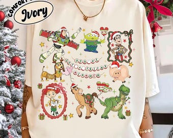 Retro  Pixar Toy Story & Friends Christmas Shirt, It's The Most Wonderful Time of The Year Shirt, Woody Buzz Lightyear Toy Story Shirt
