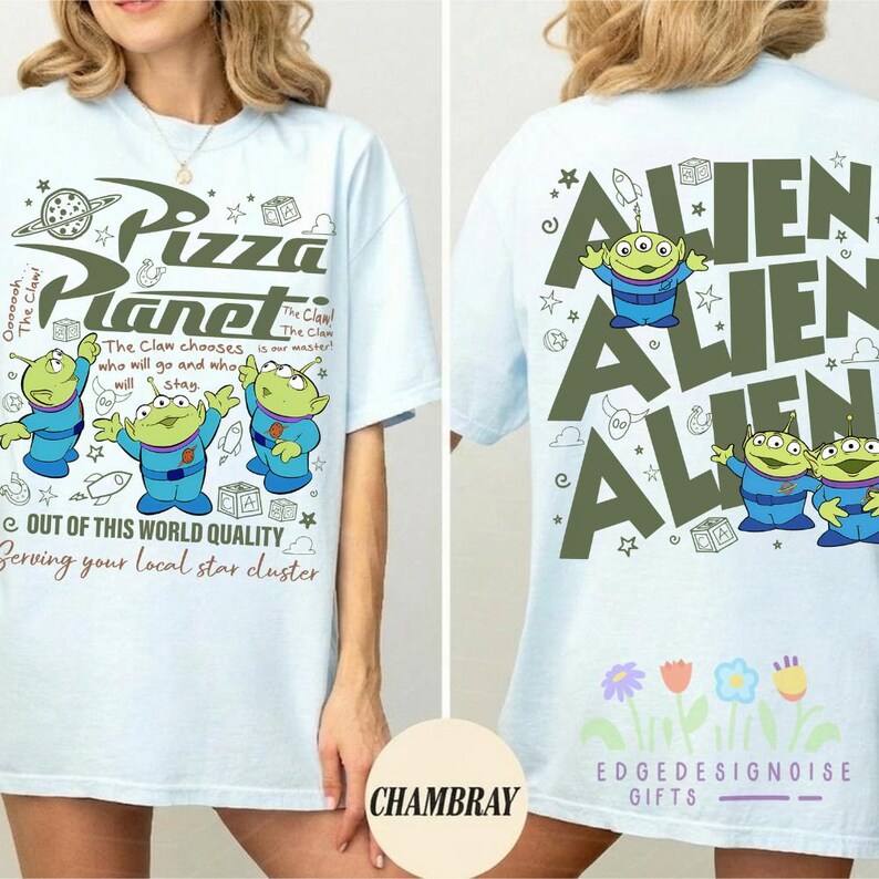 Pizza Planet Toy Story Shirt, Aliens Shirt, Pizza Planet Tee, Toy Story Family Shirt, Funny Aliens Pizza Planet T-Shirt image 5
