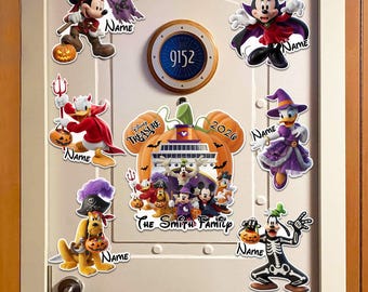Personalized Halloween Cruise Magnet, Halloween On The High Seas 2026 Magnet, Wish Dream Fantasy Magic Wonder Halloween Cruise Magnet