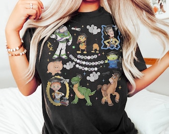 Retro Coquette Disney Toy Story Graduation Shirt, Toy Story Character Tee, Family Matching Shirt, Disney Graduate Shirt, Class Of 2026 Shirt