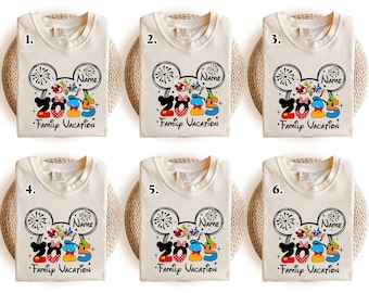 Custom Disneyworld Family Trip Shirt, Disney Family Vacation Shirt, Personalized Family Matching Shirt, Disney Custom Minnie & Mickey Shirt