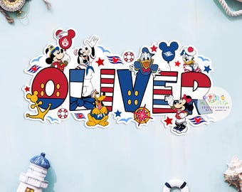 Personalized  Cruise Door Magnet Mickey and Minnie | Custom Name  Cruise Magnet Sign Cruise Door Decor |  Cruise Gift