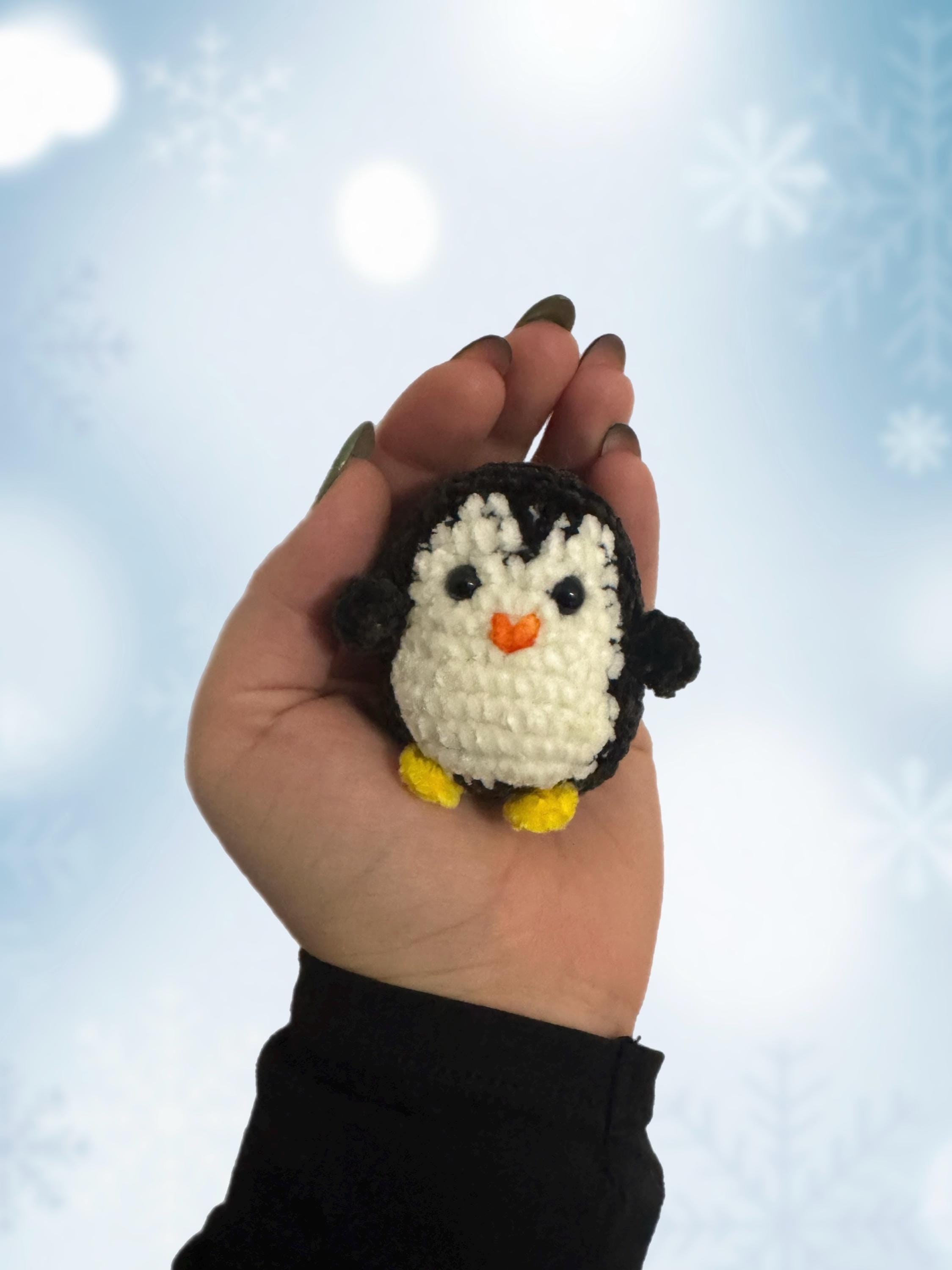 Szhhrxi Pinguino Positivo con Carta Motivazionale y Pinguino Portachiavi, Pinguini Pocket Hug Positive, Lavorata Maglia Pinguino, Regali Divertenti per Bambini Donna Ragazza Amica Collega (Nero
