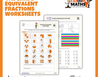 4th Grade Equivalent Fractions Worksheet | Printable Math Worksheets for Kids, Educational Resources & Learning Tools