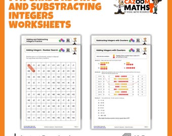 Calculating Integers & Adding Rational Numbers Worksheets | 7th Grade CCSS Math Resources for Students