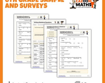 6th Grade Sample & Survey Worksheets with Answers | Printable Math Worksheets for 6th Graders | Fun and Engaging CCSS Aligned Math