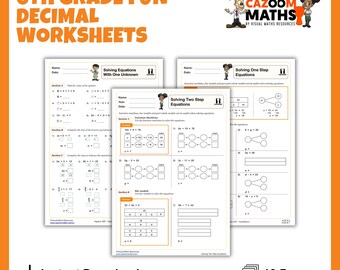 Decimal Operations Worksheets Pack – Fun & Challenging Activities, CCSS Aligned Math Sheets for 5th-7th Grade Practice