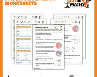 6th Grade Statistics Worksheets: Fun Pie Chart Activities | CCSS Aligned Math Resources for Classroom & Homeschool